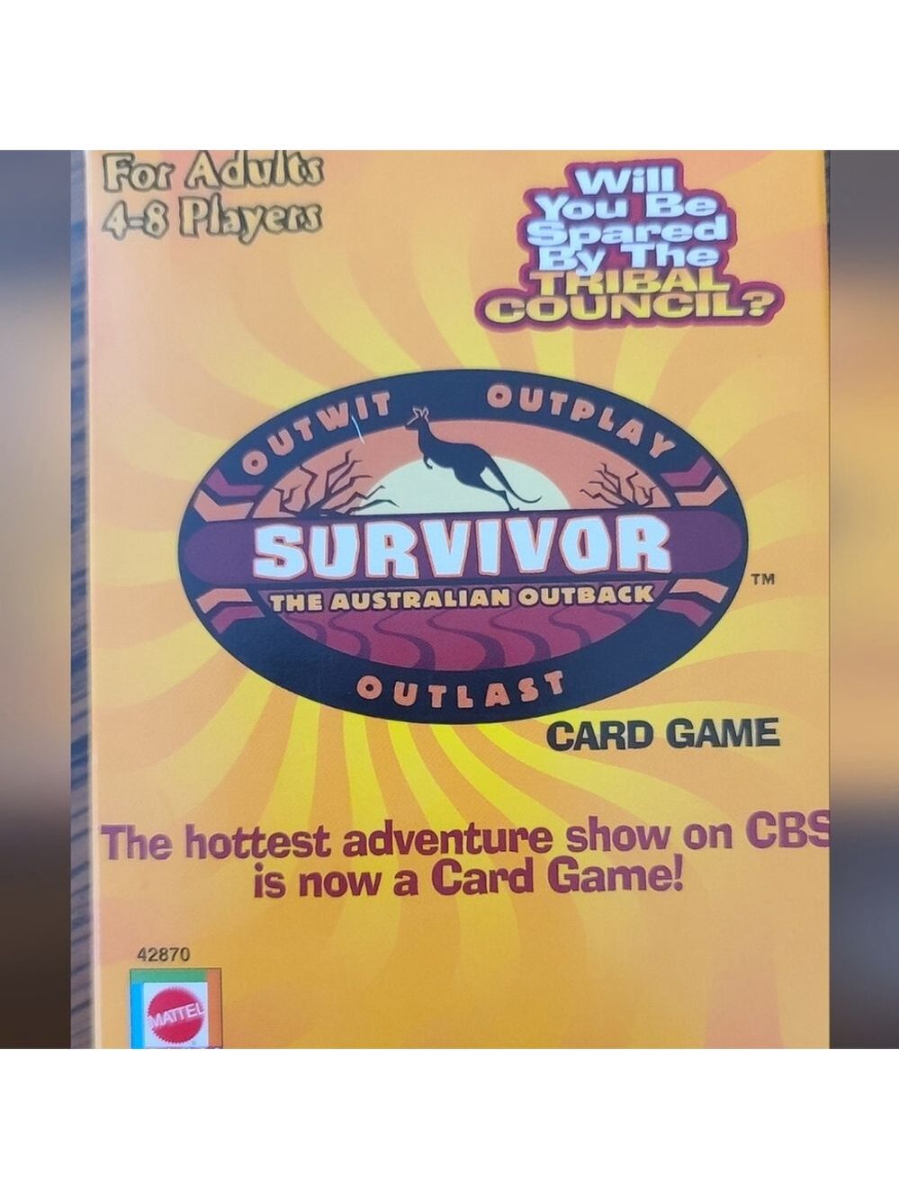 Adult Card Game Survivor by Mattel 4-8 Players